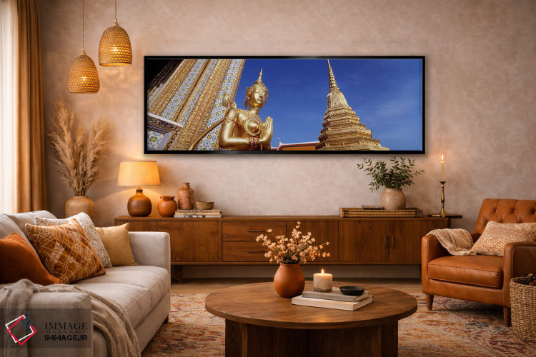 تابلو دکوراتیو Grand Palace, Bangkok, Thailand,نمای زاویه پایین از مجس… اثر پانورامیک ایمجز - D6B