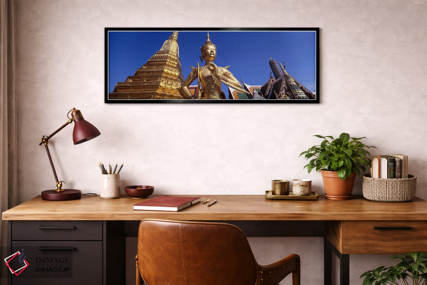 تابلو دکوراتیو Grand Palace, Bangkok, Thailand,نمای زاویه پایین از مجس… اثر پانورامیک ایمجز - D3B