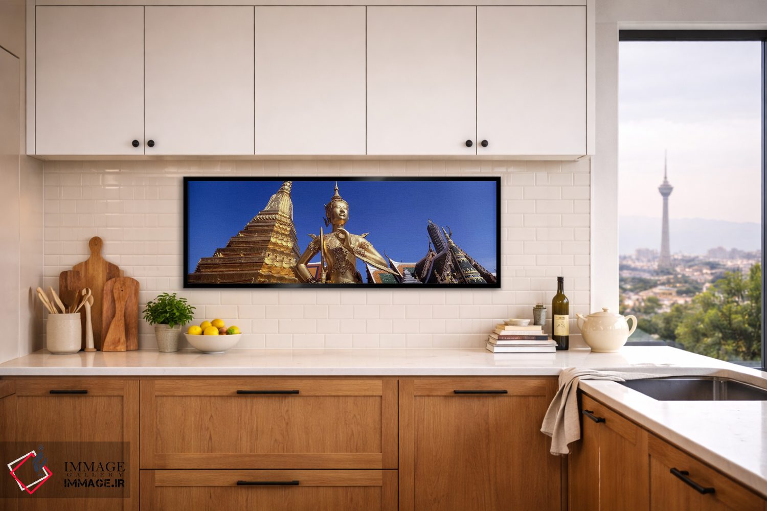 تابلو دکوراتیو Grand Palace, Bangkok, Thailand,نمای زاویه پایین از مجس… اثر پانورامیک ایمجز - D6B