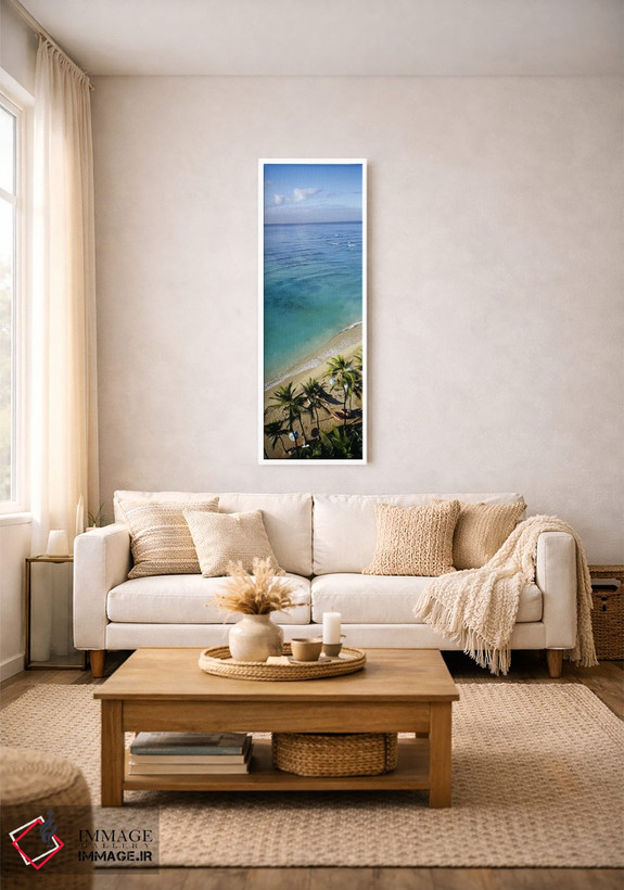 تابلو دکوراتیو Waikiki Beach, Honolulu, Oahu, Hawaii, USA,نمای بالا از… اثر پانورامیک ایمجز - D2W