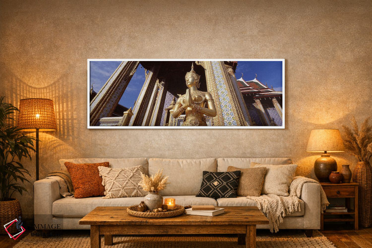تابلو دکوراتیو Grand Palace, Bangkok, Thailand,نمای زاویه پایین از مجس… اثر پانورامیک ایمجز - D5W