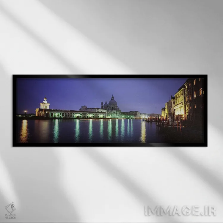تابلو دکوراتیو Venice, Italy,کانال بزرگ، ونیز، ایتالیا اثر پانورامیک ایمجز - نمای قابدار مشکی
