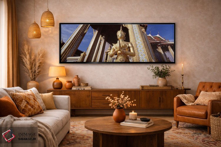 تابلو دکوراتیو Grand Palace, Bangkok, Thailand,نمای زاویه پایین از مجس… اثر پانورامیک ایمجز - D6B