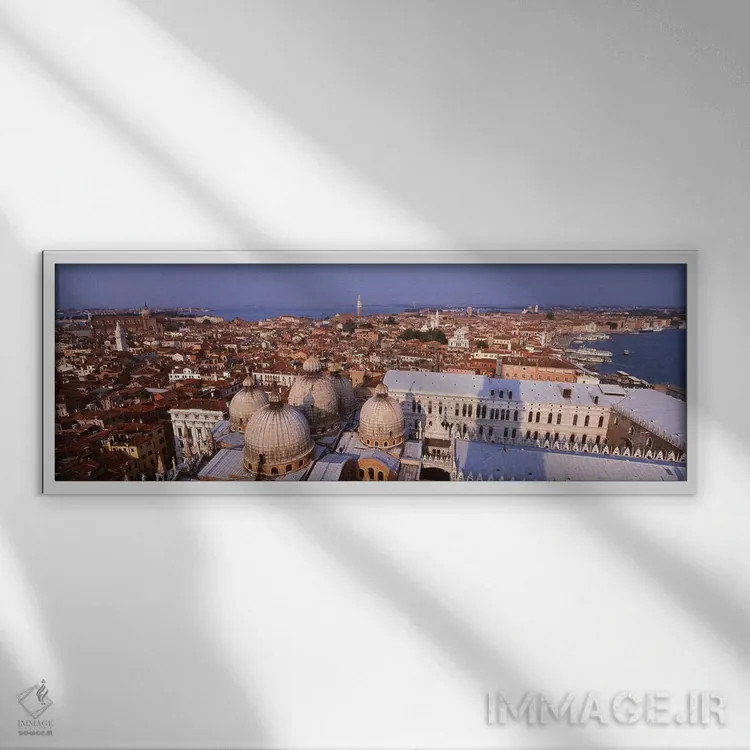 تابلو دکوراتیو Italy,ونیز، ایتالیا اثر پانورامیک ایمجز - نمای قابدار سفید