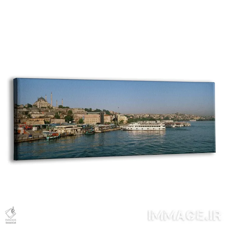 تابلو دکوراتیو Istanbul, Turkey,ساختمان های کنار آب، استانبول، ترکیه اثر پانورامیک ایمجز - نمای پرسپکتیو محصول