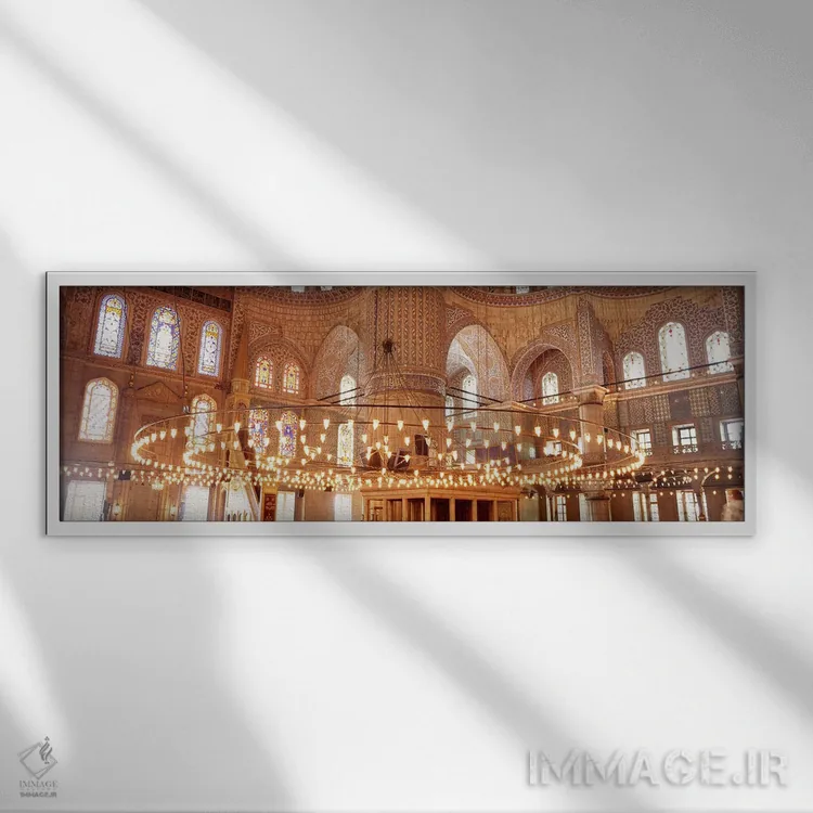 تابلو دکوراتیو Istanbul, Turkey #2,مسجد کبود، استانبول، ترکیه اثر پانورامیک ایمجز - نمای قابدار سفید