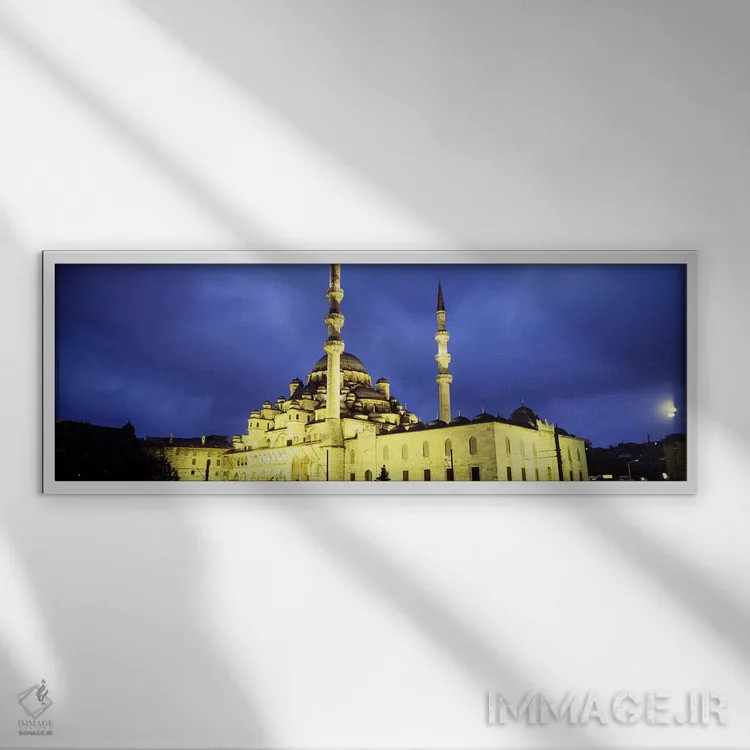 تابلو دکوراتیو Istanbul, Turkey #2,مسجد ینی، استانبول، ترکیه اثر پانورامیک ایمجز - نمای قابدار سفید