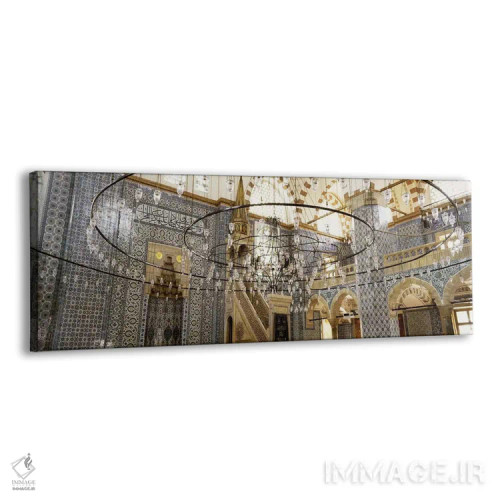 تابلو دکوراتیو Rustem Pasa Mosque, Istanbul, Turkey,فضای داخلی مسجد رس… اثر پانورامیک ایمجز - نمای پرسپکتیو محصول