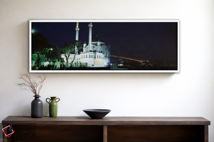 تابلو دکوراتیو Ortakoy Mosque, Bosphorus Bridge, Istanbul, Turkey,مسجد… اثر پانورامیک ایمجز - D1W