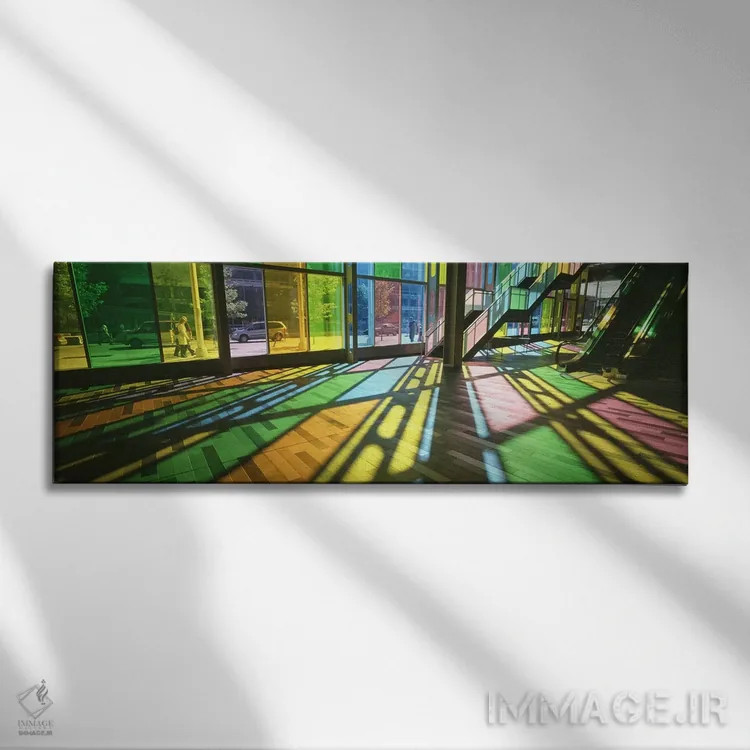 تابلو دکوراتیو Palais des Congres de Montreal, Quebec, Canada,سایه های… اثر پانورامیک ایمجز - نمای روبهرو روی دیوار