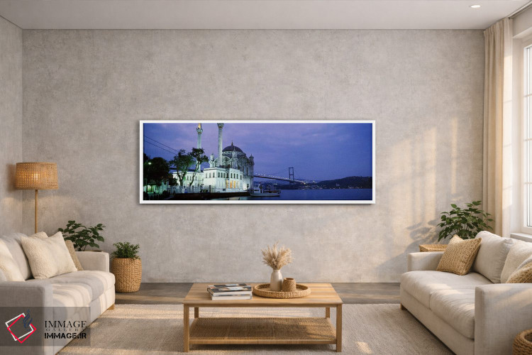 تابلو دکوراتیو Istanbul, Turkey,مسجد اورتاکوی، استانبول، ترکیه اثر پانورامیک ایمجز - D2W