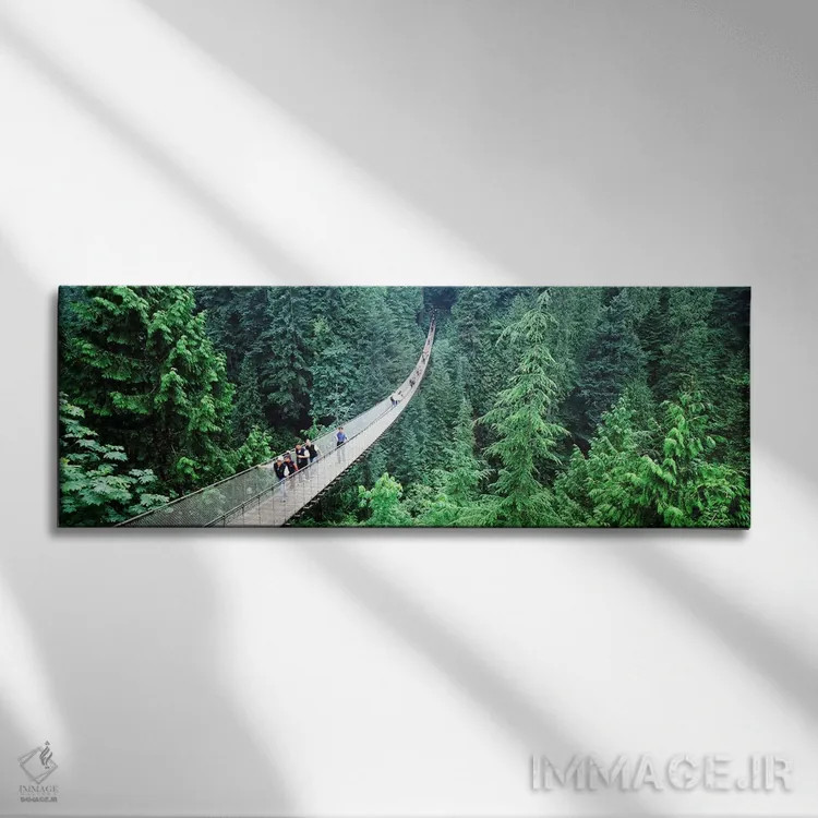 تابلو دکوراتیو North Vancouver, British Columbia, Canada,پل معلق کاپیل… اثر پانورامیک ایمجز - نمای روبهرو روی دیوار