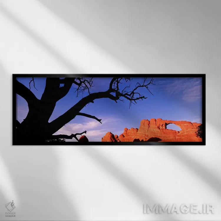تابلو دکوراتیو Arches National Park, Grand County, Utah, USA,طاق آسمان… اثر پانورامیک ایمجز - نمای قابدار مشکی