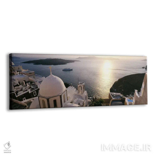 تابلو دکوراتیو Santorini, Cyclades Islands, Greece,نمای زاویه بالا از… اثر پانورامیک ایمجز - نمای پرسپکتیو محصول