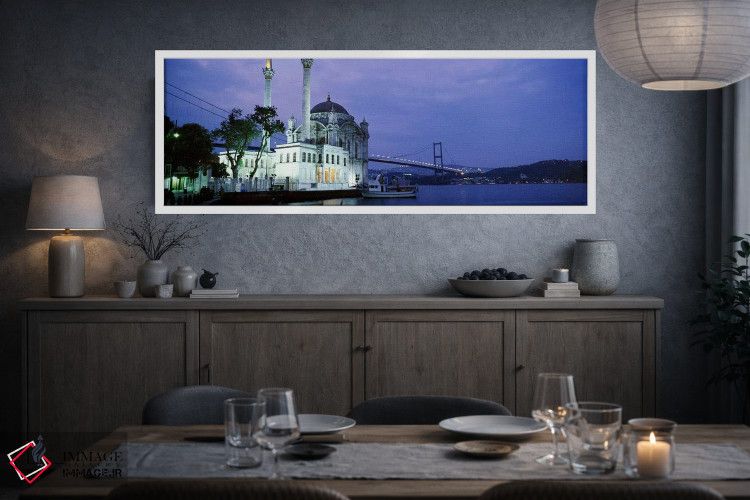 تابلو دکوراتیو Istanbul, Turkey,مسجد اورتاکوی، استانبول، ترکیه اثر پانورامیک ایمجز - D3W