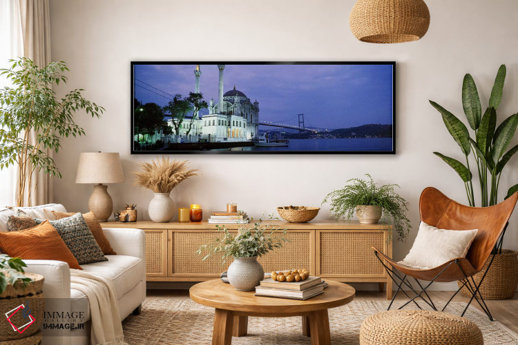 تابلو دکوراتیو Istanbul, Turkey,مسجد اورتاکوی، استانبول، ترکیه اثر پانورامیک ایمجز - D4B