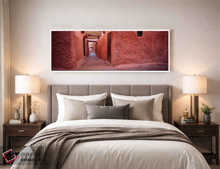 تابلو دکوراتیو Medina Of Marrakech, Marrakech-Safi, Morocco,دیوارهای گ… اثر پانورامیک ایمجز - D4W