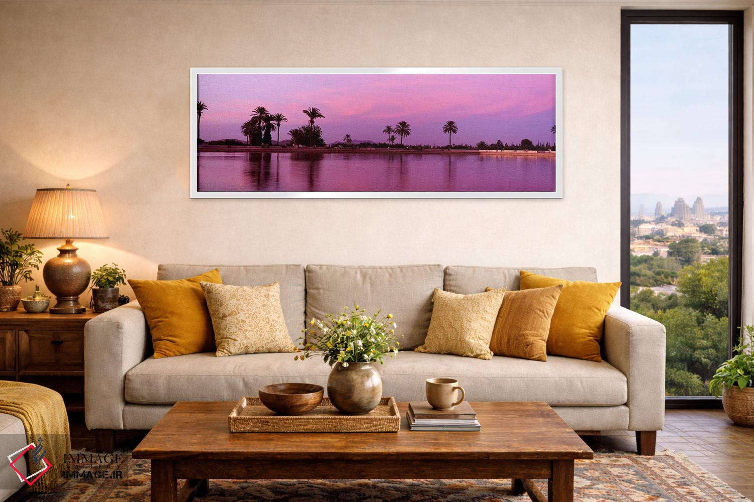 تابلو دکوراتیو Menara Gardens, Marrakech, Morocco,حوض مناره، باغ مناره… اثر پانورامیک ایمجز - D4W