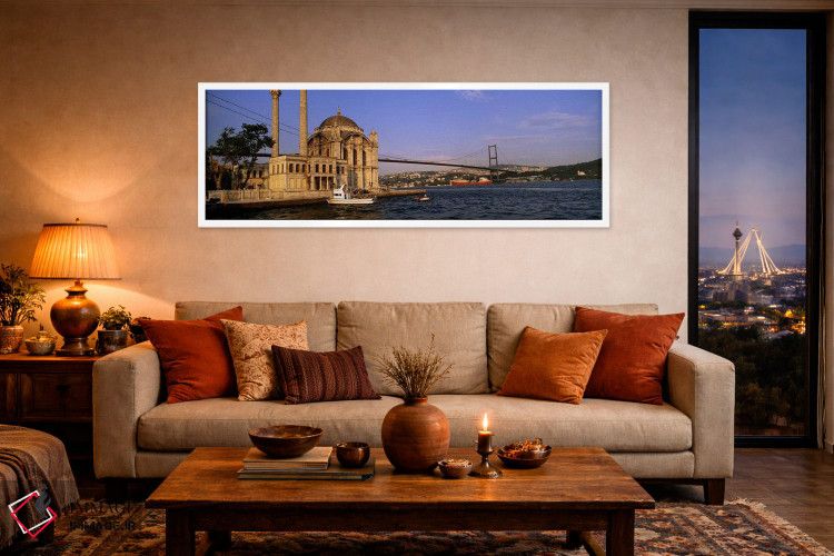 تابلو دکوراتیو Ortakoy Mosque, Bosphorus Bridge, Istanbul, Turkey #2,م… اثر پانورامیک ایمجز - D4W