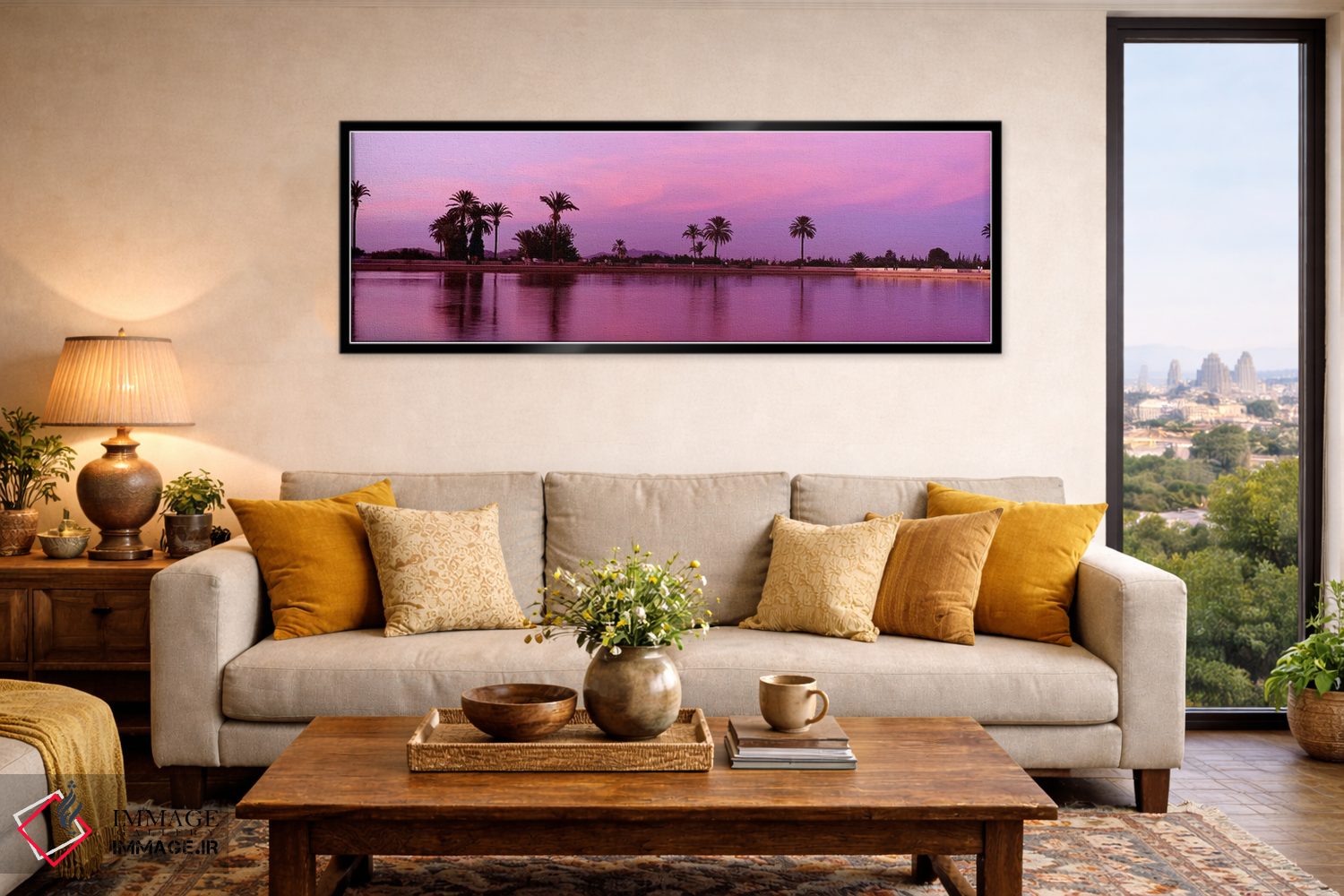 تابلو دکوراتیو Menara Gardens, Marrakech, Morocco,حوض مناره، باغ مناره… اثر پانورامیک ایمجز - D6B