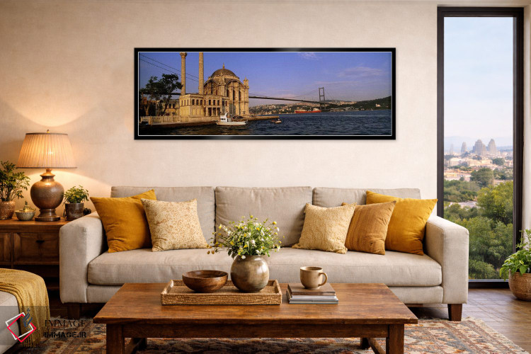 تابلو دکوراتیو Ortakoy Mosque, Bosphorus Bridge, Istanbul, Turkey #2,م… اثر پانورامیک ایمجز - D6B