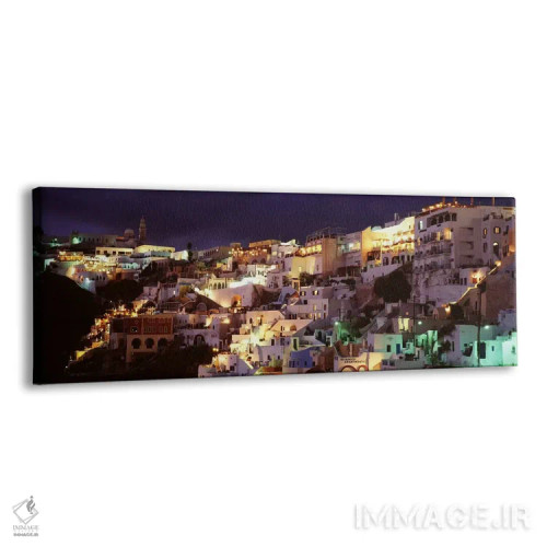 تابلو دکوراتیو Fira, Santorini, Cyclades, Greece,معماری ساحلی کنار صخر… اثر پانورامیک ایمجز - نمای پرسپکتیو محصول