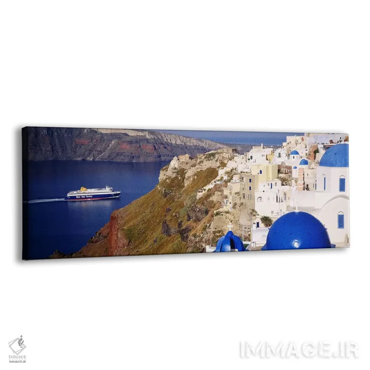 تابلو دکوراتیو Santorini, Cyclades Islands, Greece,ساختمان ها در دره… اثر پانورامیک ایمجز - نمای پرسپکتیو محصول