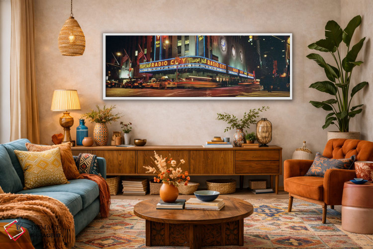 تابلو دکوراتیو Radio City Music Hall, NYC, New York City, New York Sta… اثر پانورامیک ایمجز - D1W