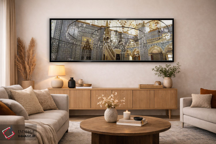تابلو دکوراتیو Rustem Pasa Mosque, Istanbul, Turkey,فضای داخلی مسجد رس… اثر پانورامیک ایمجز - D5B