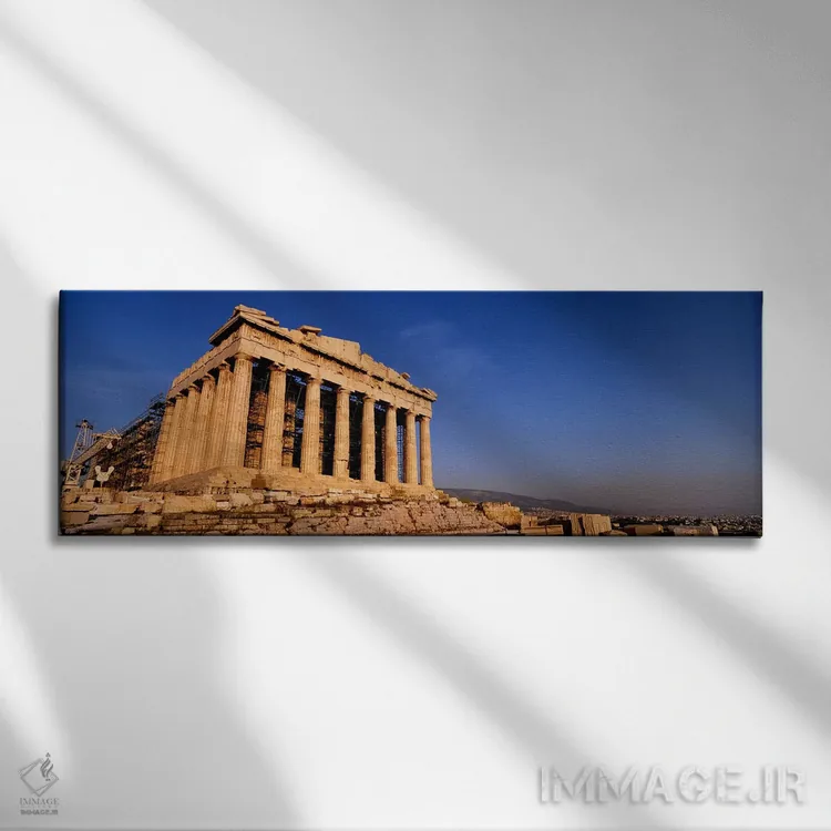 تابلو دکوراتیو Parthenon, Athens, Greece,ویرانه های یک معبد، پارتنون… اثر پانورامیک ایمجز - نمای روبهرو روی دیوار