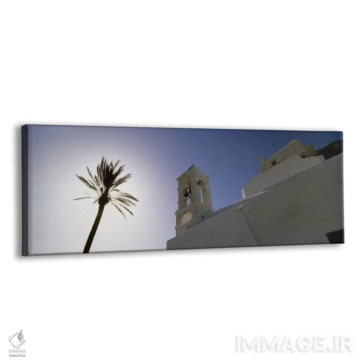 تابلو دکوراتیو Ios, Cyclades Islands, Greece,نمای زاویه پایین از یک نخ… اثر پانورامیک ایمجز - نمای پرسپکتیو محصول