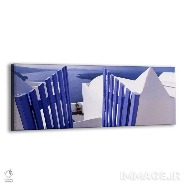 تابلو دکوراتیو Santorini, Cyclades, Greece,نمای تراس محصور، سانتورینی… اثر پانورامیک ایمجز - نمای پرسپکتیو محصول