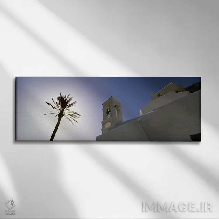 تابلو دکوراتیو Ios, Cyclades Islands, Greece,نمای زاویه پایین از یک نخ… اثر پانورامیک ایمجز - نمای روبهرو روی دیوار