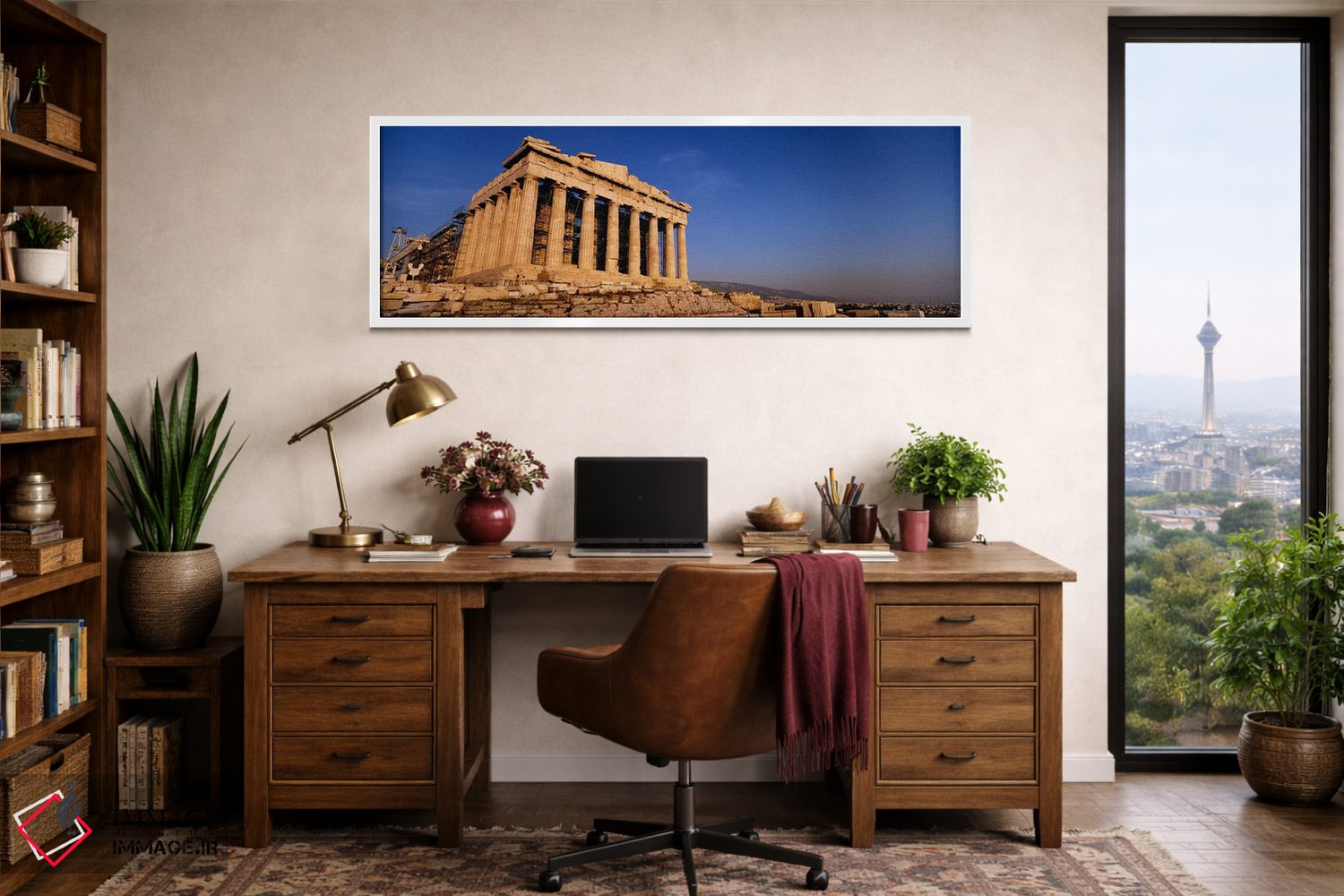 تابلو دکوراتیو Parthenon, Athens, Greece,ویرانه های یک معبد، پارتنون… اثر پانورامیک ایمجز - D1W