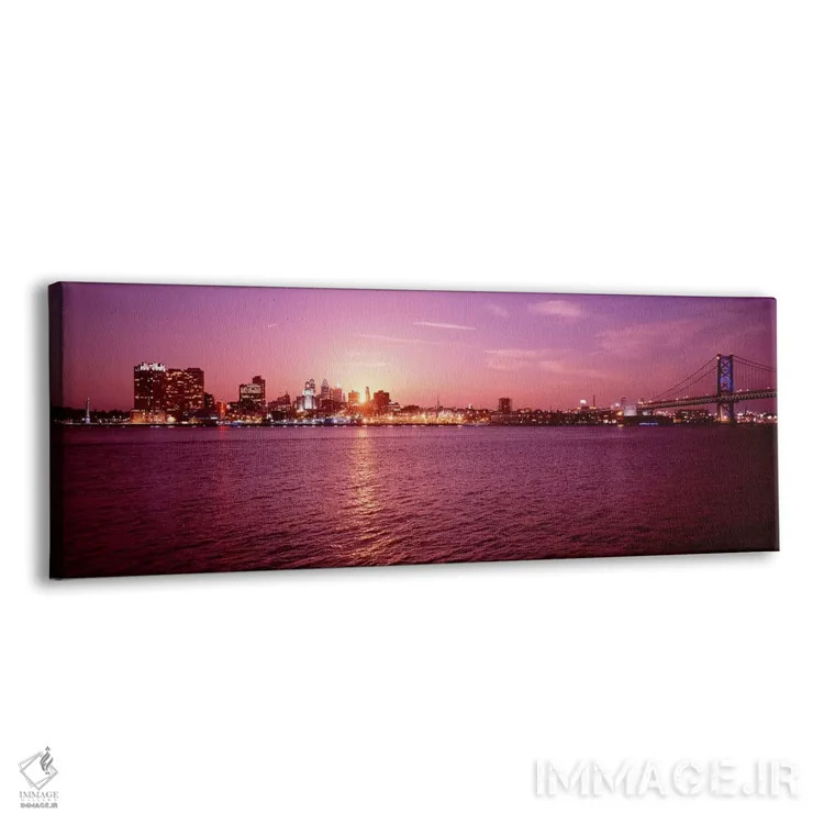تابلو دکوراتیو Pennsylvania, Philadelphia at Dusk,ایالات متحده، پنسیلو… اثر پانورامیک ایمجز - نمای پرسپکتیو محصول