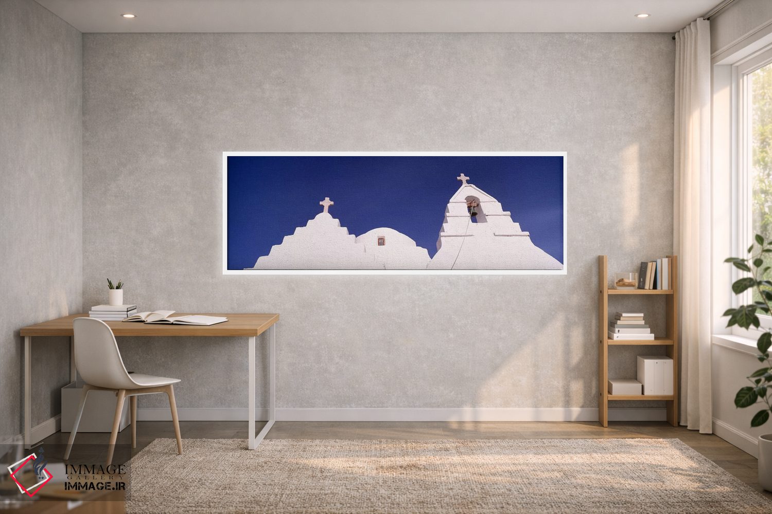 تابلو دکوراتیو Mykonos, Cyclades Islands, Greece #2,نمای زاویه پایین ا… اثر پانورامیک ایمجز - D1W