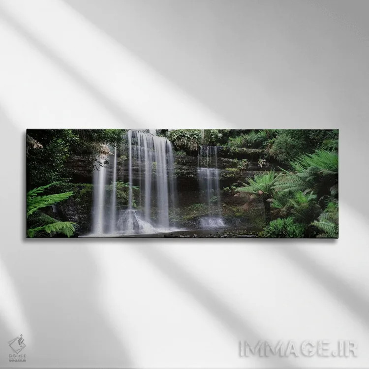 تابلو دکوراتیو Russell Falls, Mt Field National Park, Tasmania, Austra… اثر پانورامیک ایمجز - نمای روبهرو روی دیوار