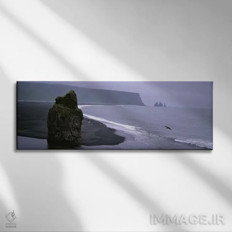 تابلو دکوراتیو Iceland,نمای دور از رینیسدرانگار از ساحل کیرکیوفجارا، ا… اثر پانورامیک ایمجز - نمای روبهرو روی دیوار