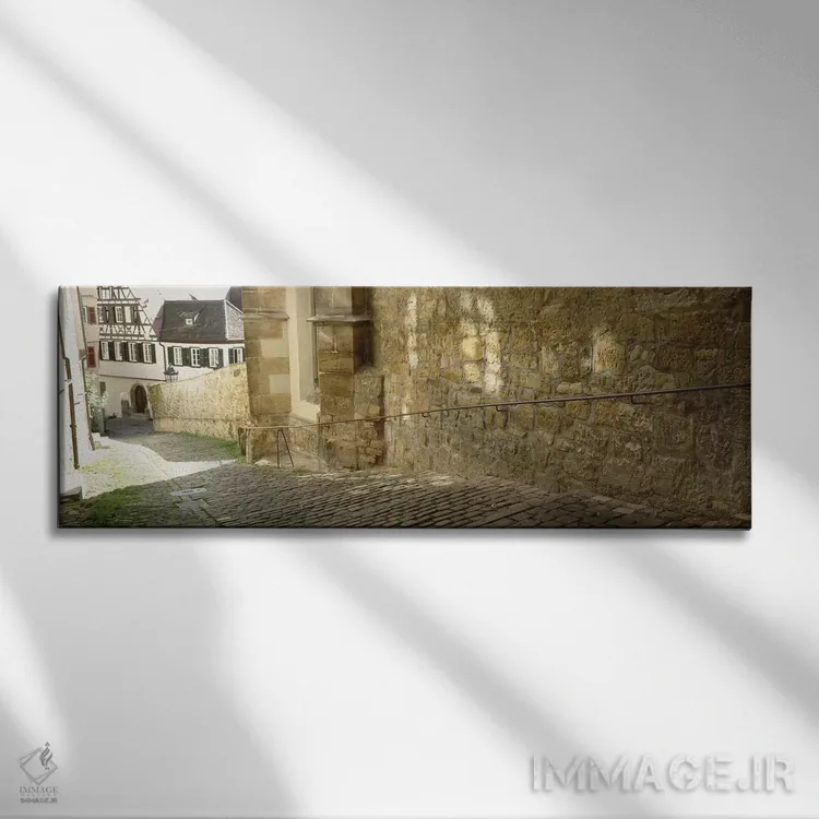 تابلو دکوراتیو Altstadt, Tubingen, Baden-Wurttemberg, Germany,خیابان س… اثر پانورامیک ایمجز - نمای روبهرو روی دیوار