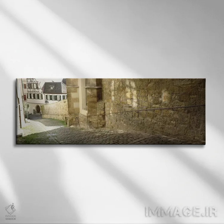 تابلو دکوراتیو Altstadt, Tubingen, Baden-Wurttemberg, Germany,خیابان س… اثر پانورامیک ایمجز - نمای روبهرو روی دیوار