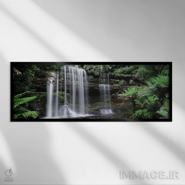 تابلو دکوراتیو Russell Falls, Mt Field National Park, Tasmania, Austra… اثر پانورامیک ایمجز - نمای قابدار مشکی