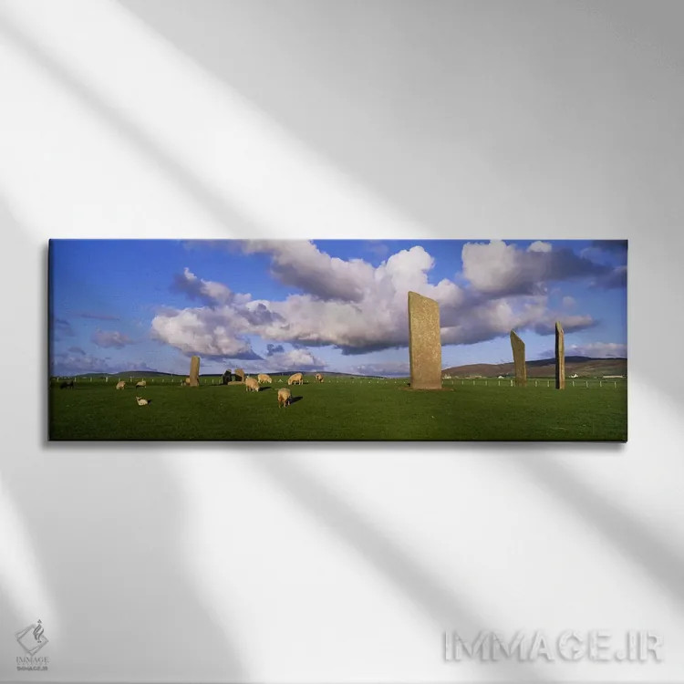 تابلو دکوراتیو Orkney Islands, Scotland, United Kingdom,سنگ های استنس… اثر پانورامیک ایمجز - نمای روبهرو روی دیوار