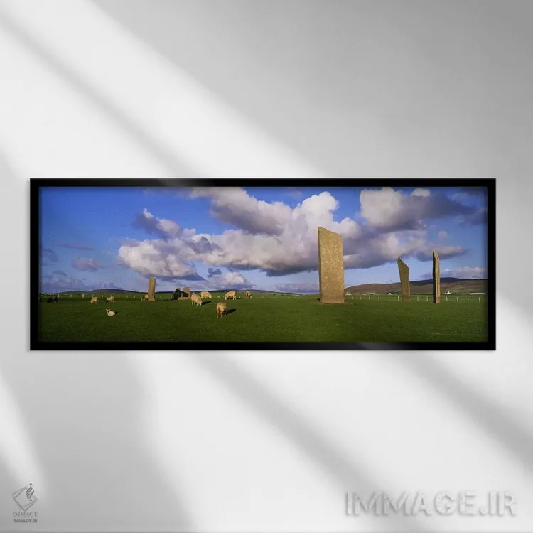تابلو دکوراتیو Orkney Islands, Scotland, United Kingdom,سنگ های استنس… اثر پانورامیک ایمجز - نمای قابدار مشکی