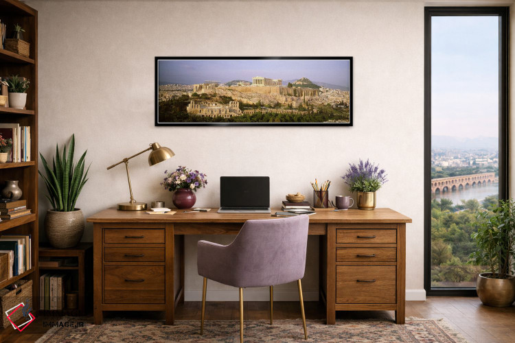 تابلو دکوراتیو Acropolis, Athens, Greece,نمای زاویه بالا، آکروپولیس، آ… اثر پانورامیک ایمجز - D2B