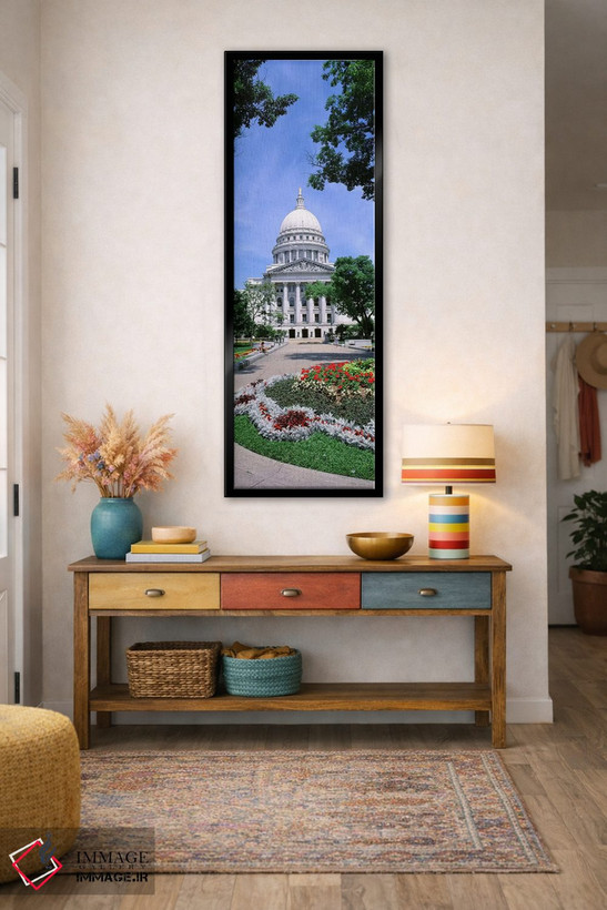 تابلو دکوراتیو Wisconsin, Madison, State Capital Building,ایالات متحده… اثر پانورامیک ایمجز - D1B