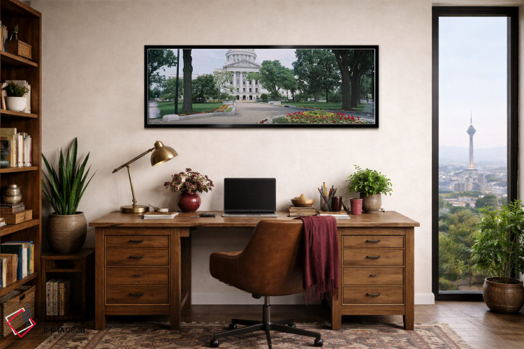 تابلو دکوراتیو Madison, Wisconsin, USA,ساختمان کنگره ایالتی، مدیسون، و… اثر پانورامیک ایمجز - D2B