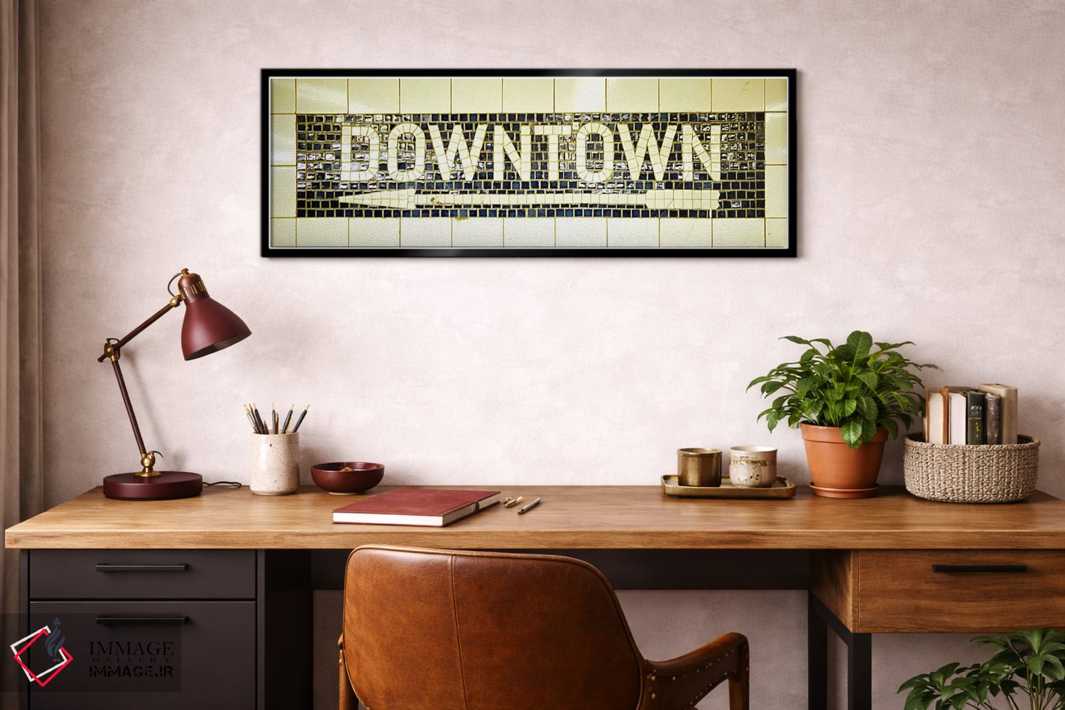 تابلو دکوراتیو subway sign,ایالات متحده، نیویورک، تابلوی مترو اثر پانورامیک ایمجز - D3B