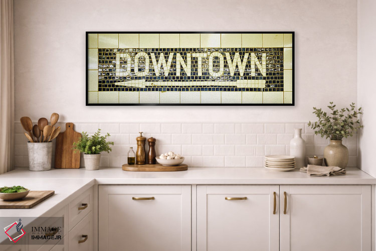 تابلو دکوراتیو subway sign,ایالات متحده، نیویورک، تابلوی مترو اثر پانورامیک ایمجز - D2B