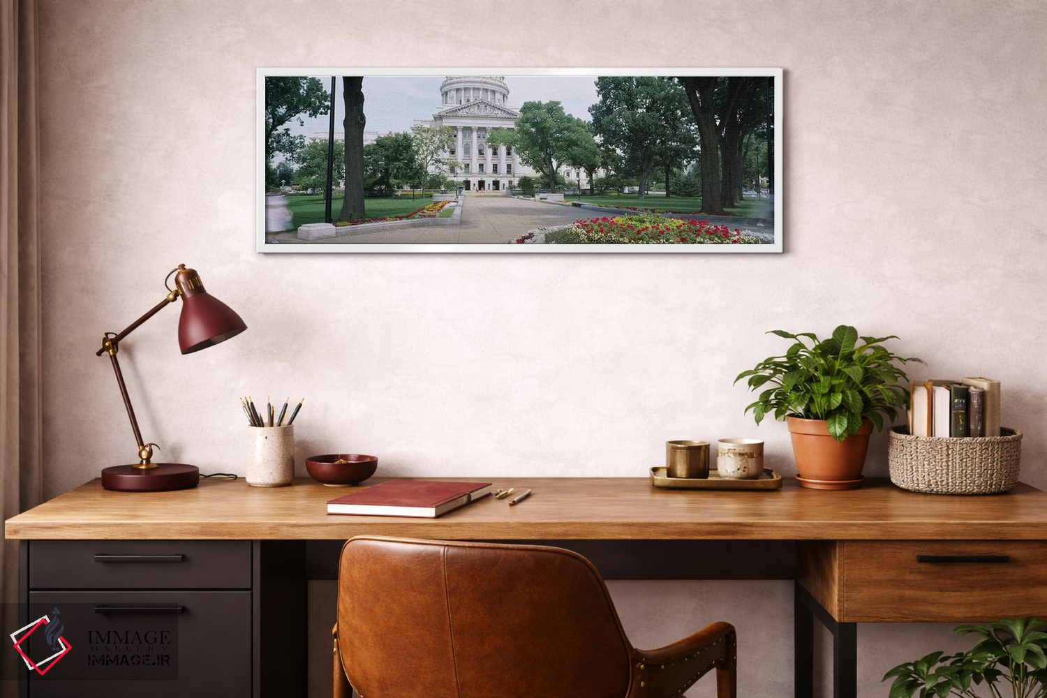 تابلو دکوراتیو Madison, Wisconsin, USA,ساختمان کنگره ایالتی، مدیسون، و… اثر پانورامیک ایمجز - D3W