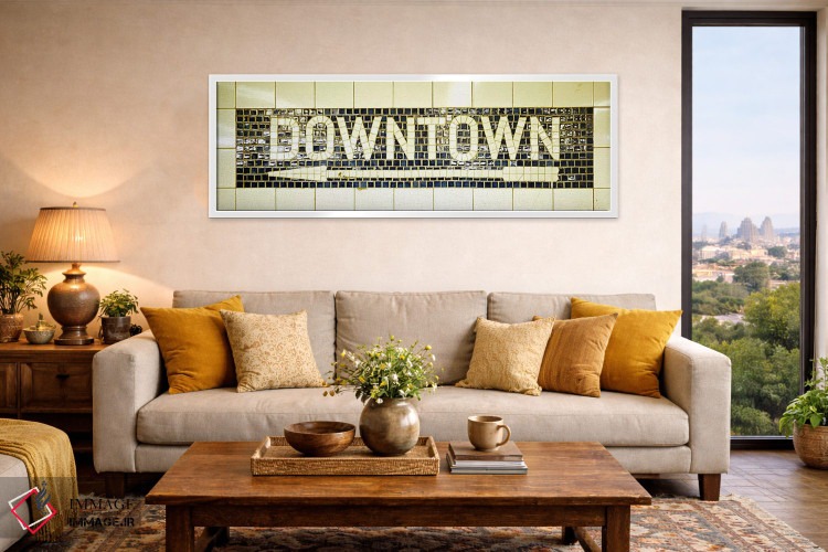 تابلو دکوراتیو subway sign,ایالات متحده، نیویورک، تابلوی مترو اثر پانورامیک ایمجز - D4W